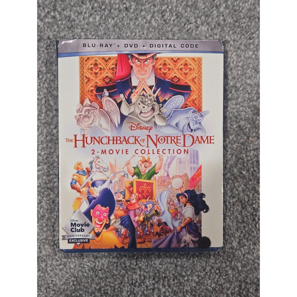 The Hunchback of Notre Dame 2-Movie Collection Blu-ray + DVD Disney Movie Club